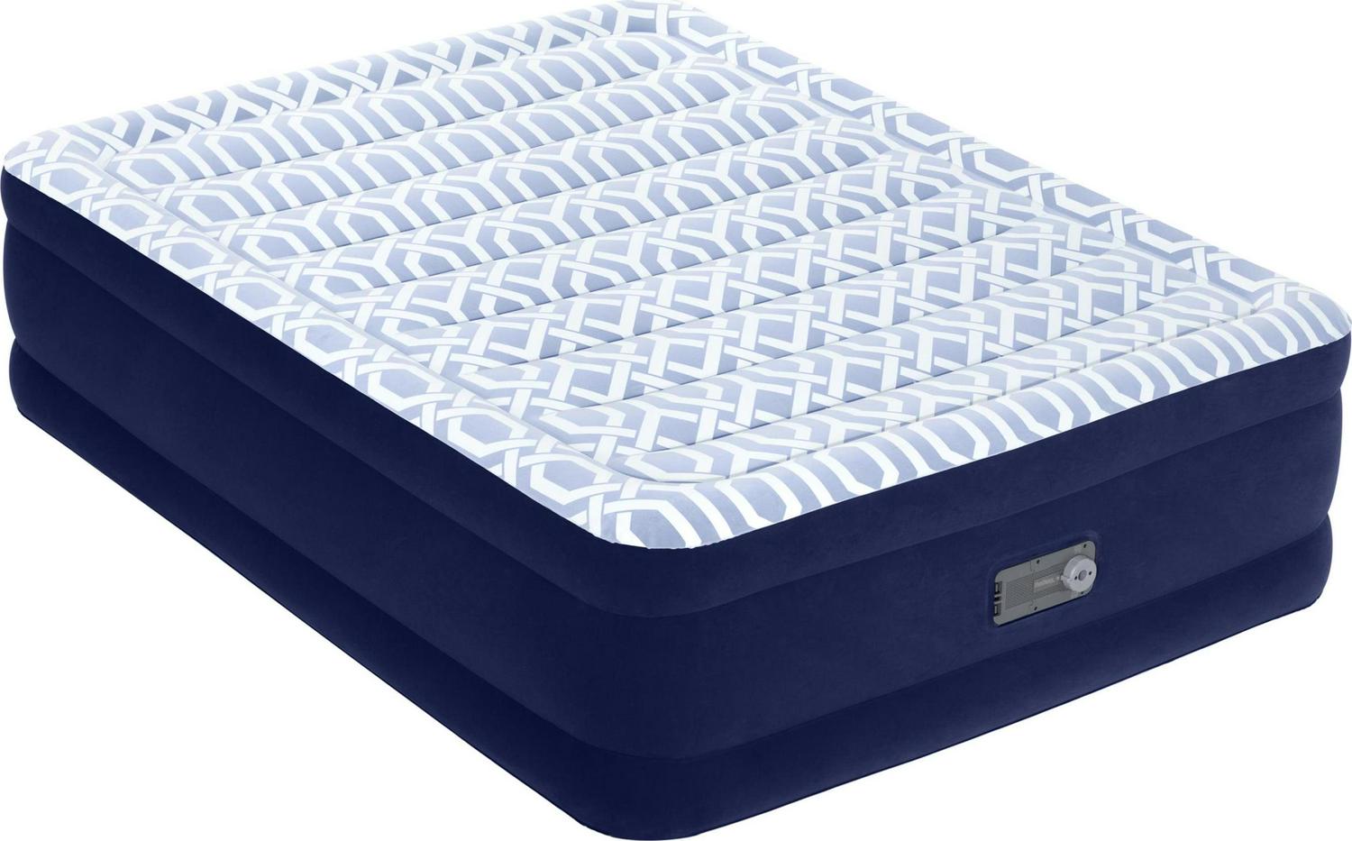 Bestway Fashion 20 Queen Air Mattress with Built-in Pump