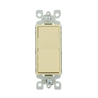 Leviton 15-Amp 120277-Volt Decora 1-Pole Residential Grade Ac Quiet Illuminated Rocker Switch Ivory 5611-2I