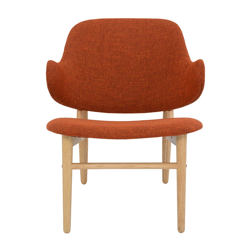 VERONIC Lounge Chair in Russet Fabric