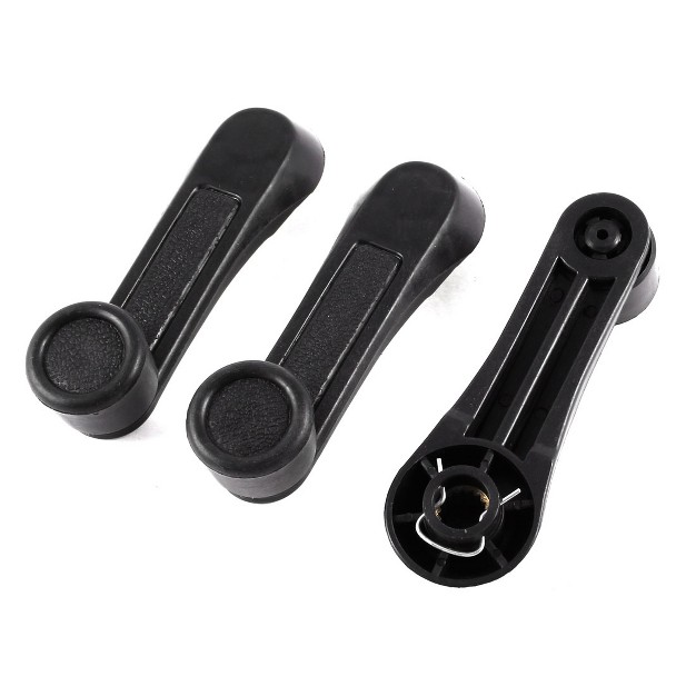 Unique Bargains Universal Car Automobile Window Winder Hand Crank Handles Black 3 Pcs