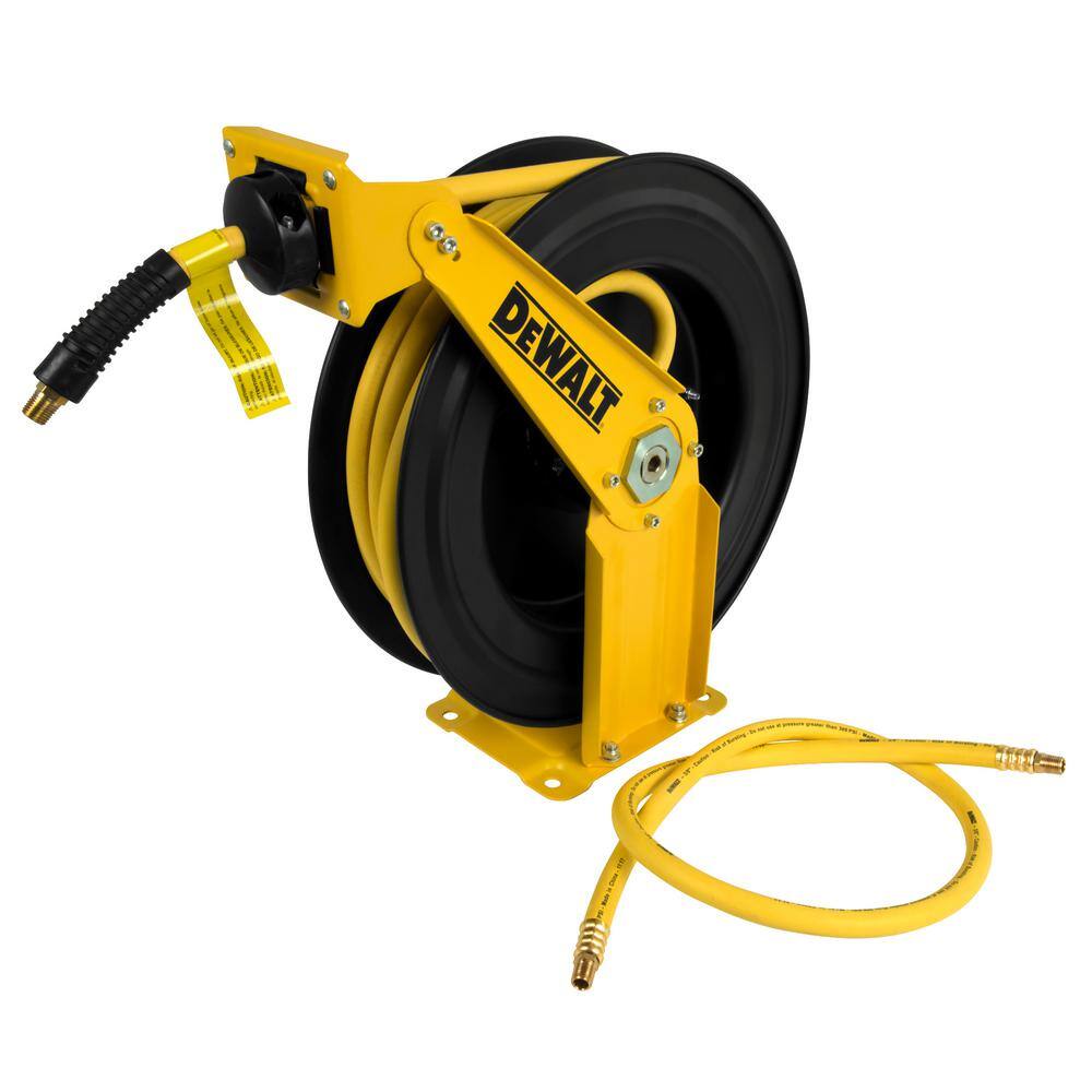 DW 38 in. x 50 ft. Double Arm Auto Retracting Air Hose Reel DXCM024-0343