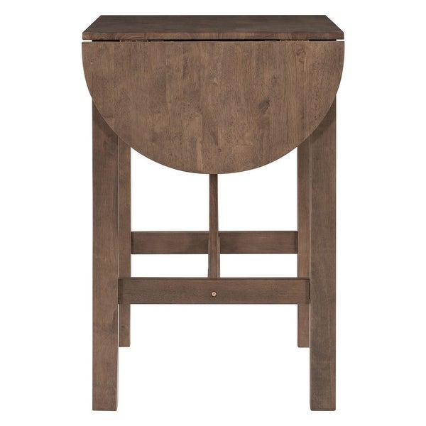 Wood Drop Leaf Counter Height Dining Table for Small Place