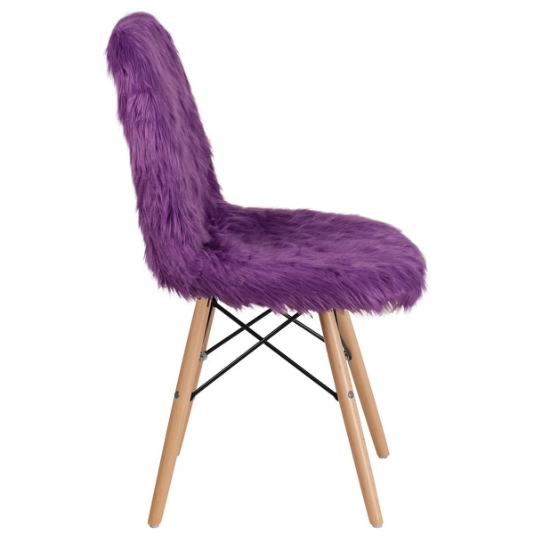 4Pk Shaggy Dog Accent Chair - Dorm Chair