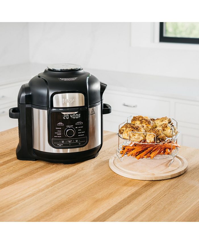 Ninja Foodi FD401 8 Qt.12-in-1 Deluxe XL Pressure Cooker Air Fryer in Stainless Steel