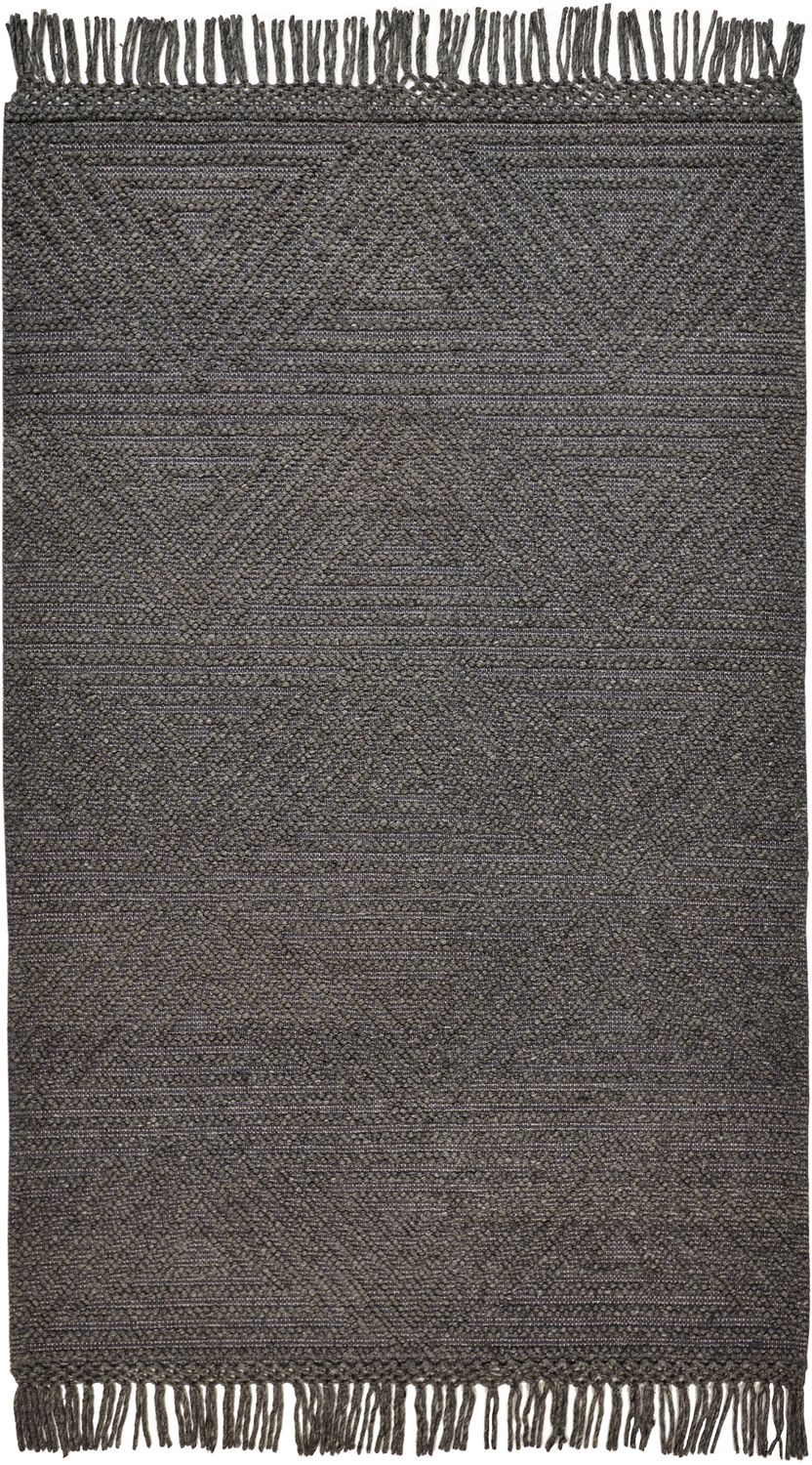 Lavinda Hand Woven Charcoal Gray Rug by BD Fine