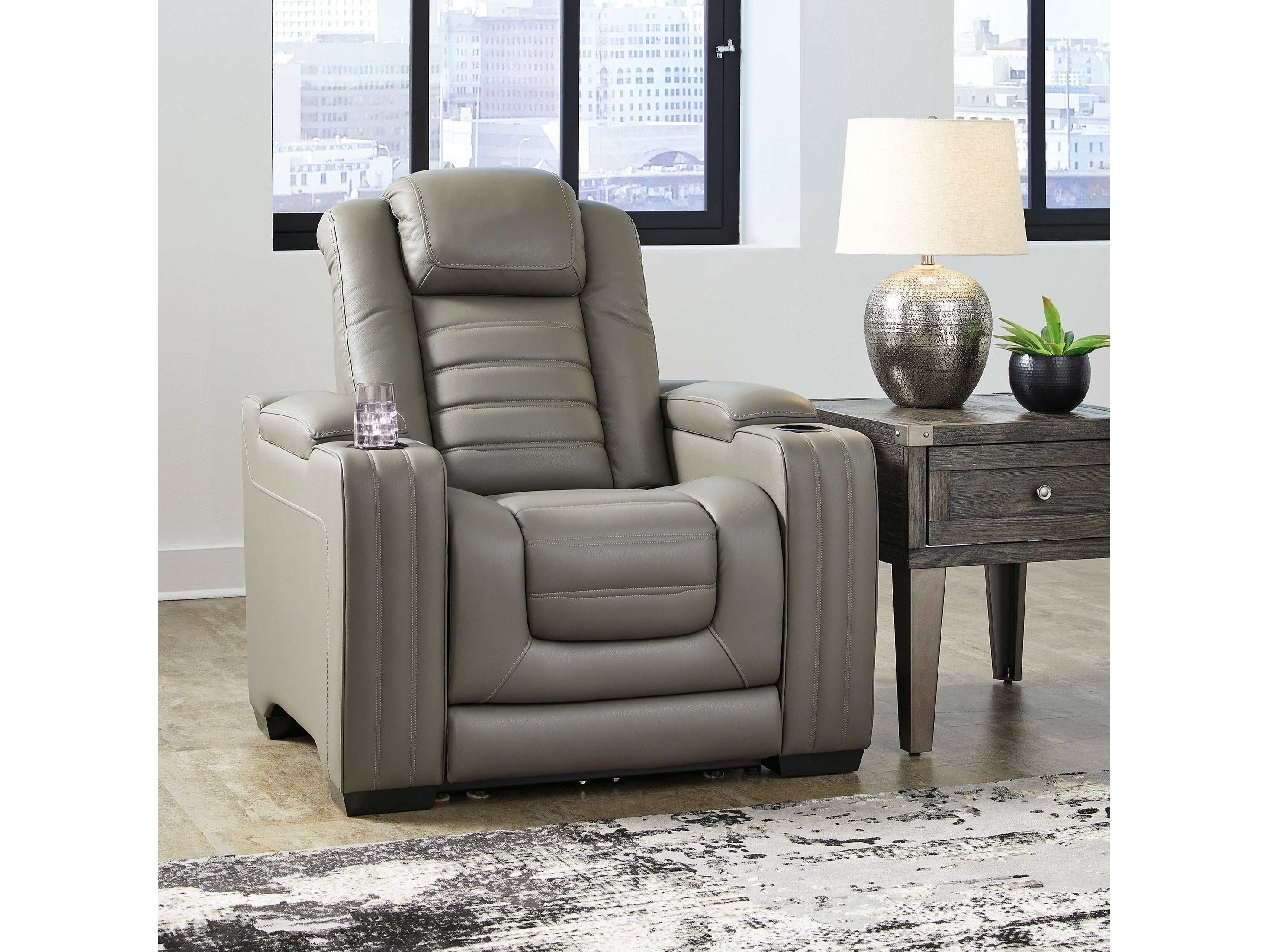 (Online Special Price) Backtrack Gray Power Recliner