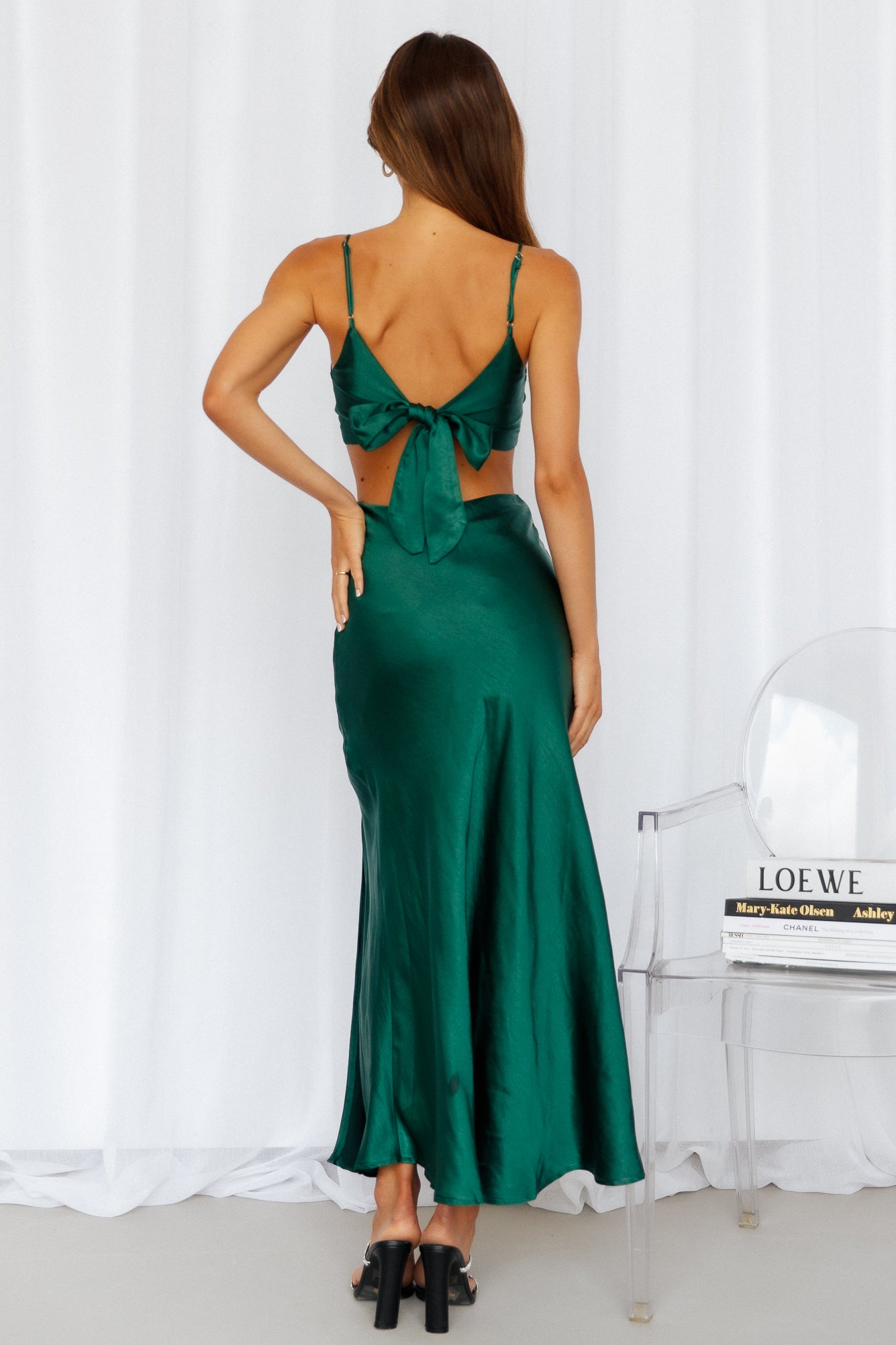 Smile For The Camera Midi Dress Green