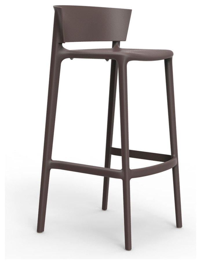 Africa Bar Stool   Midcentury   Outdoor Bar Stools And Counter Stools   by Vondom  Houzz