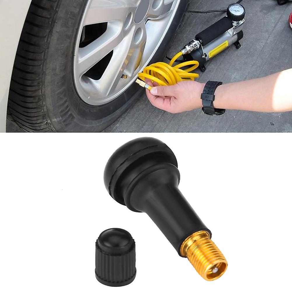 10pcs Car Auto Tr413 Wheel Snap In Tire Tyre Valve Stem Short Rubber Valve