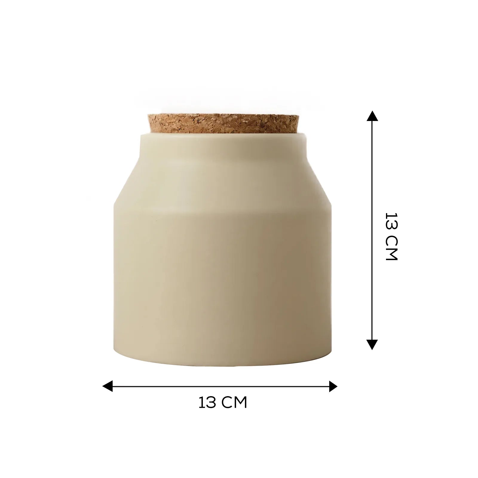 Karaca Cook Life Jar Stoneware Bone White 500 Ml 153.03.06.2308