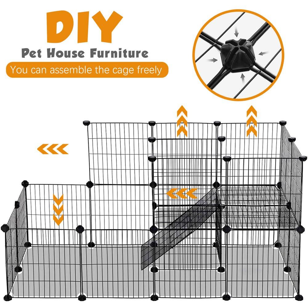 COZIWOW Cat Cage Large Playpen Exercise Place for 1-3 Cats CW12F0507