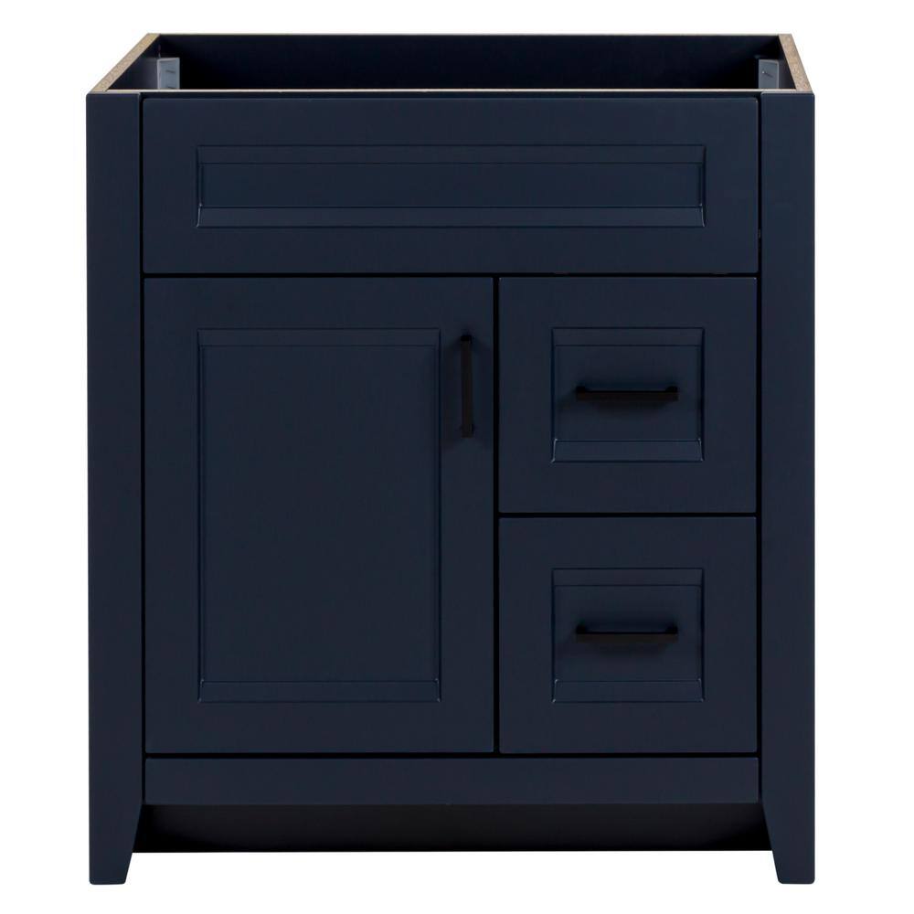 Home Decorators Collection Ridge 30 in. W x 21.6 in. D x 34 in. H Bath Vanity Cabinet without Top in Deep Blue RG30-DB