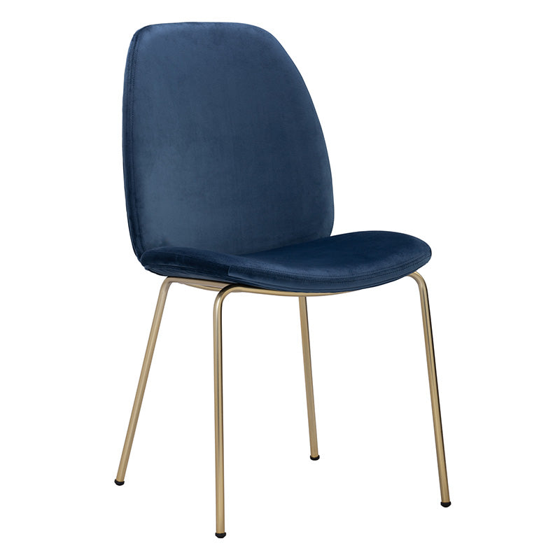 ADELIA Dining Chair - Blue Velvet