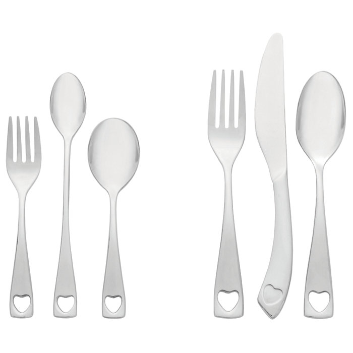 Oneida Little Love 6 Piece Kids Flatware Set