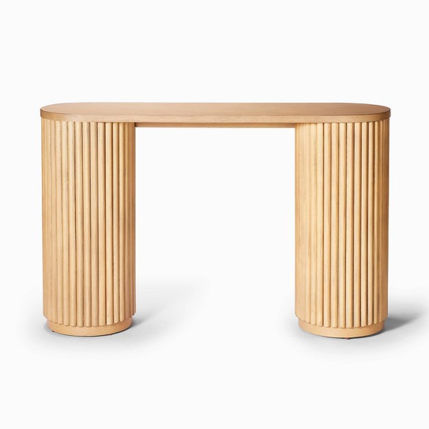 Dowel Console Table Natural Designed With Studio Mcgee