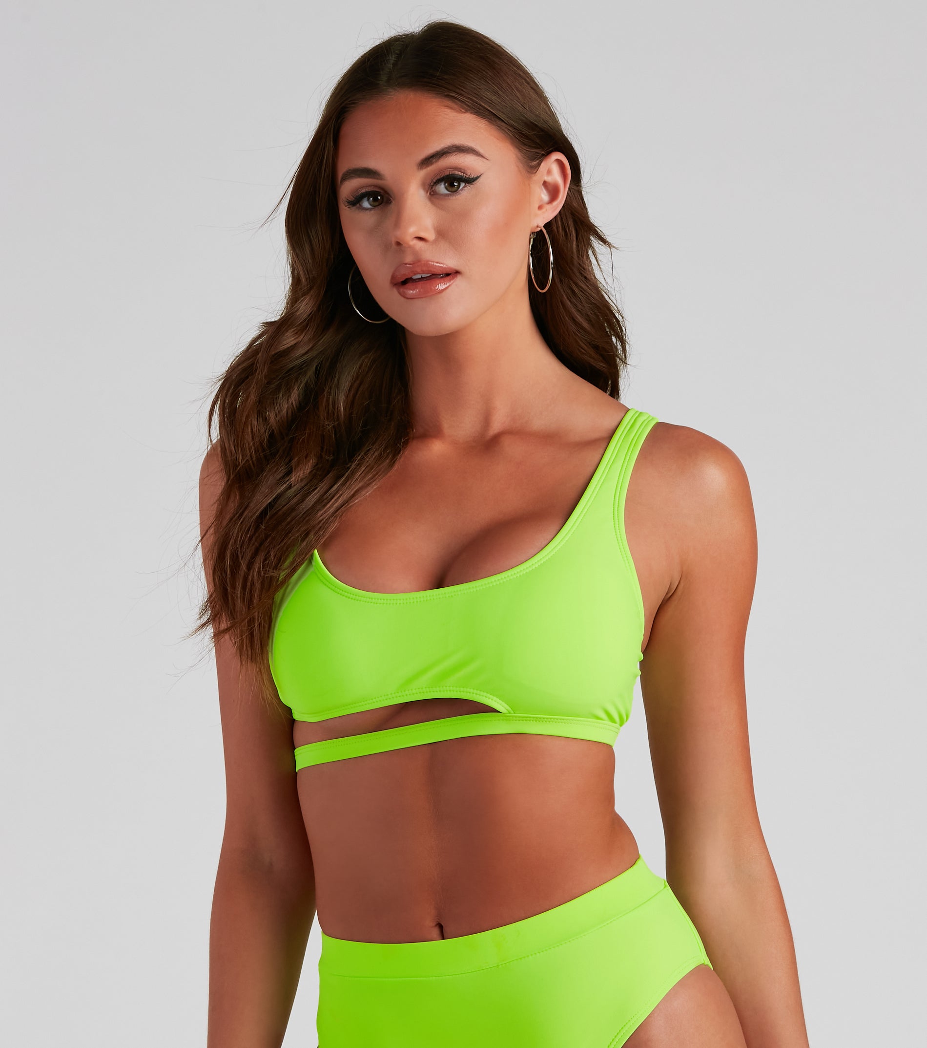 Major Glow Tank Swim Top