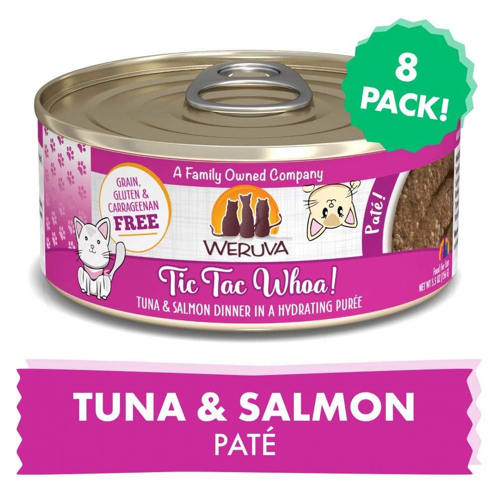 Weruva Classic Cat Pate Tic Tac Whoa! With Tuna and Salmon Canned Cat Fo