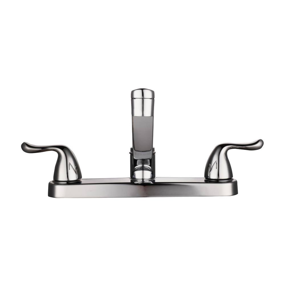 Glacier Bay Constructor 2-Handle Standard Kitchen Faucet in Chrome HD67099-0A01