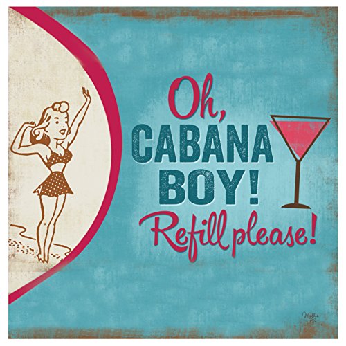 Thirstystone Occasions Drink Coasters， Oh， Cabana Boy!