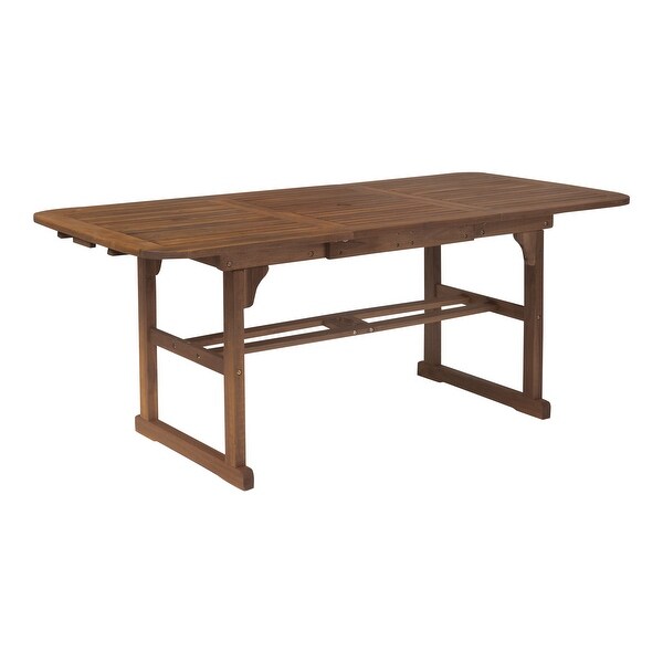 Modern SlatTop Solid Acacia Wood Butterfly Outoor Dining Table