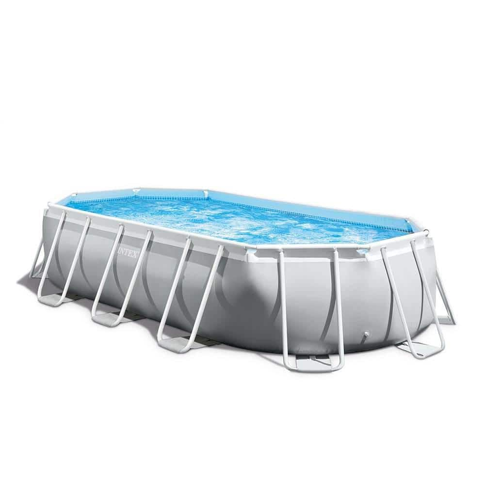 Intex 16.5 ft. x 48 in. D Rectangular Metal Frame Pool Pool Set with Replacement Filter Cartridges (6-Pack) 26795EH + 6 x 29000E