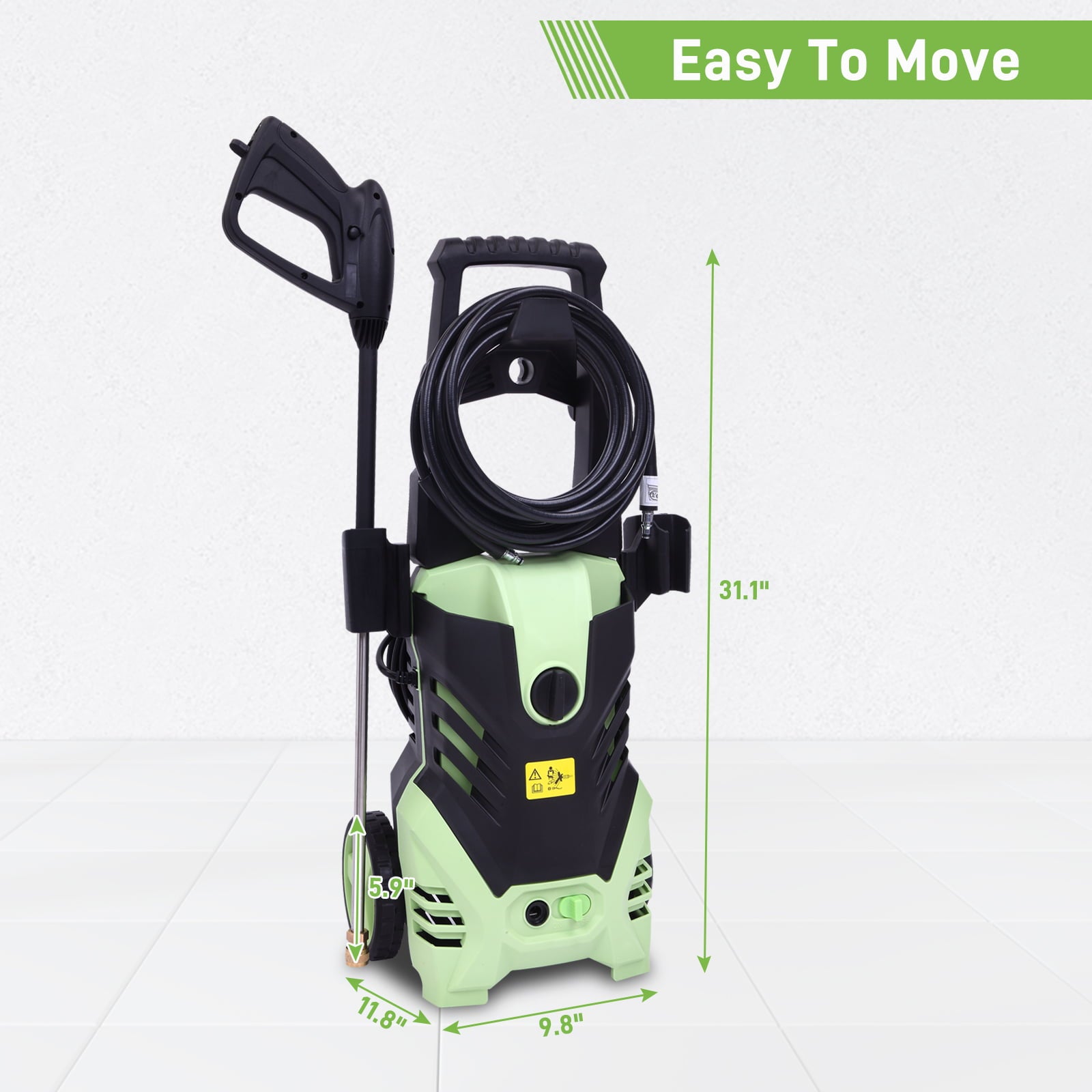 SalonMore 2200PSI (Max 3000PSI) High Power Electric Pressure Washer, Car Patio Garden Yard Cleaner Machine