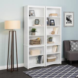 Prepac White Tall Bookcase WSBH-0003-1