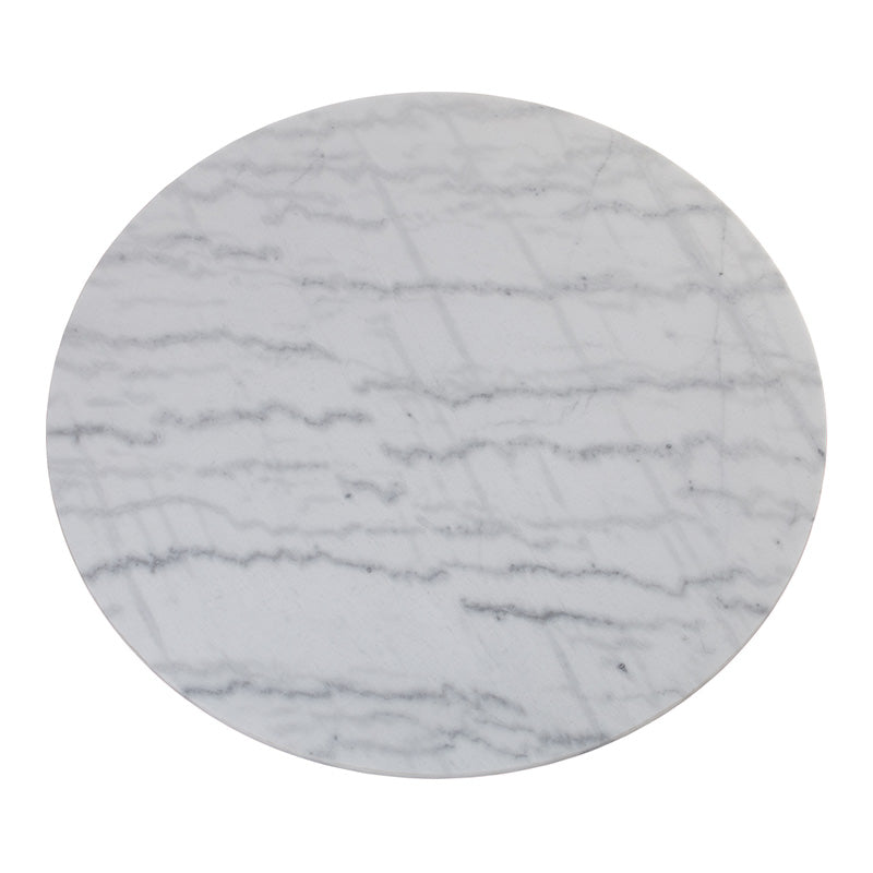 MARMOR Marble Dining Table 110cm - White & Black