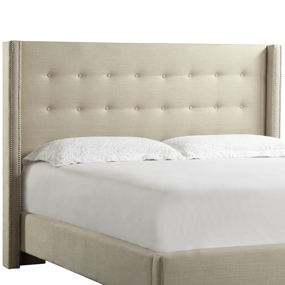 Marion Button tufted Wingback Headboard by iNSPIRE Q Bold