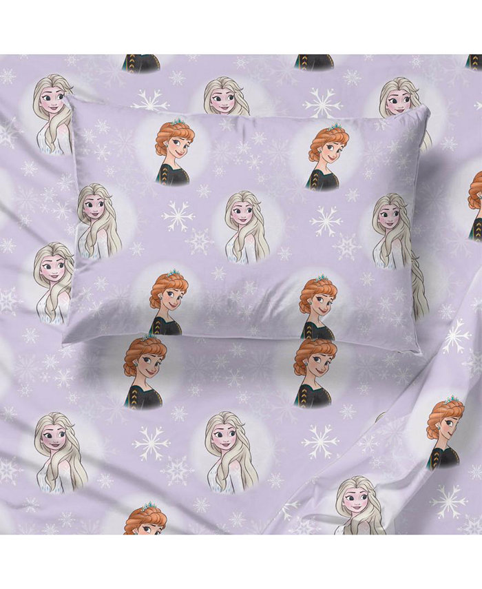 Saturday Park Disney Frozen Watercolor 100% Organic Cotton Queen Sheet Set