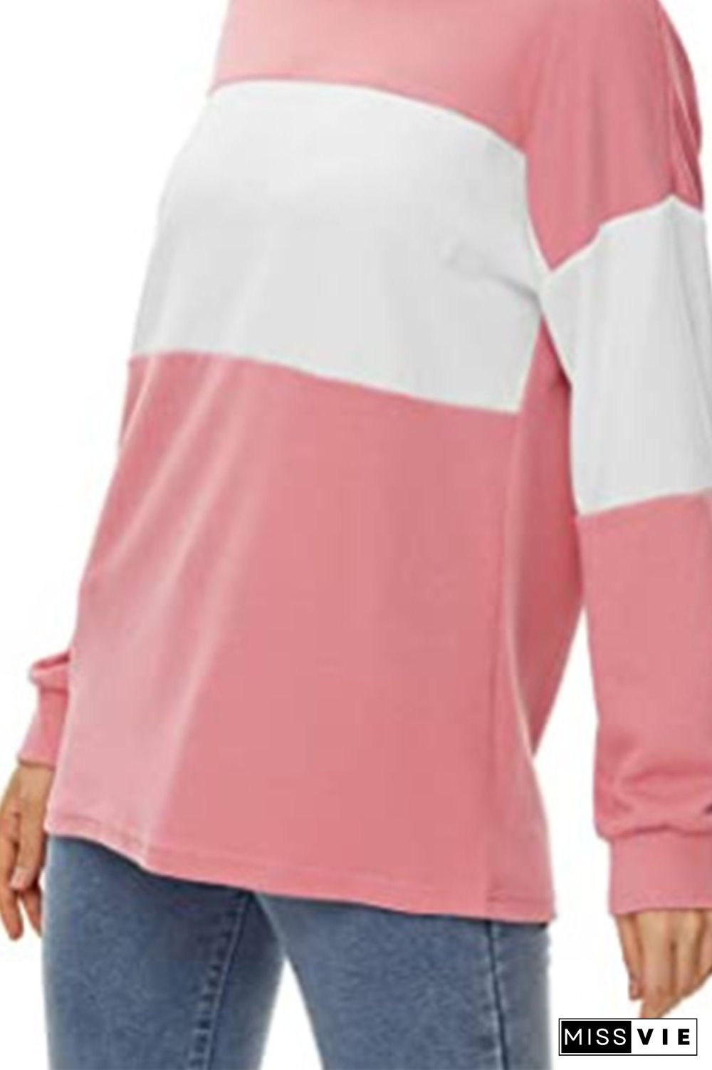 Color Block Hoodies Women Wholesale