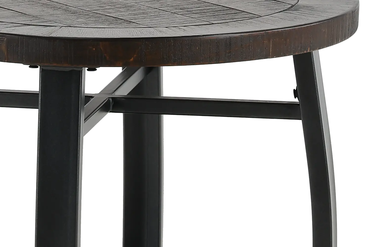 Homestead Tobacco Brown Round End Table