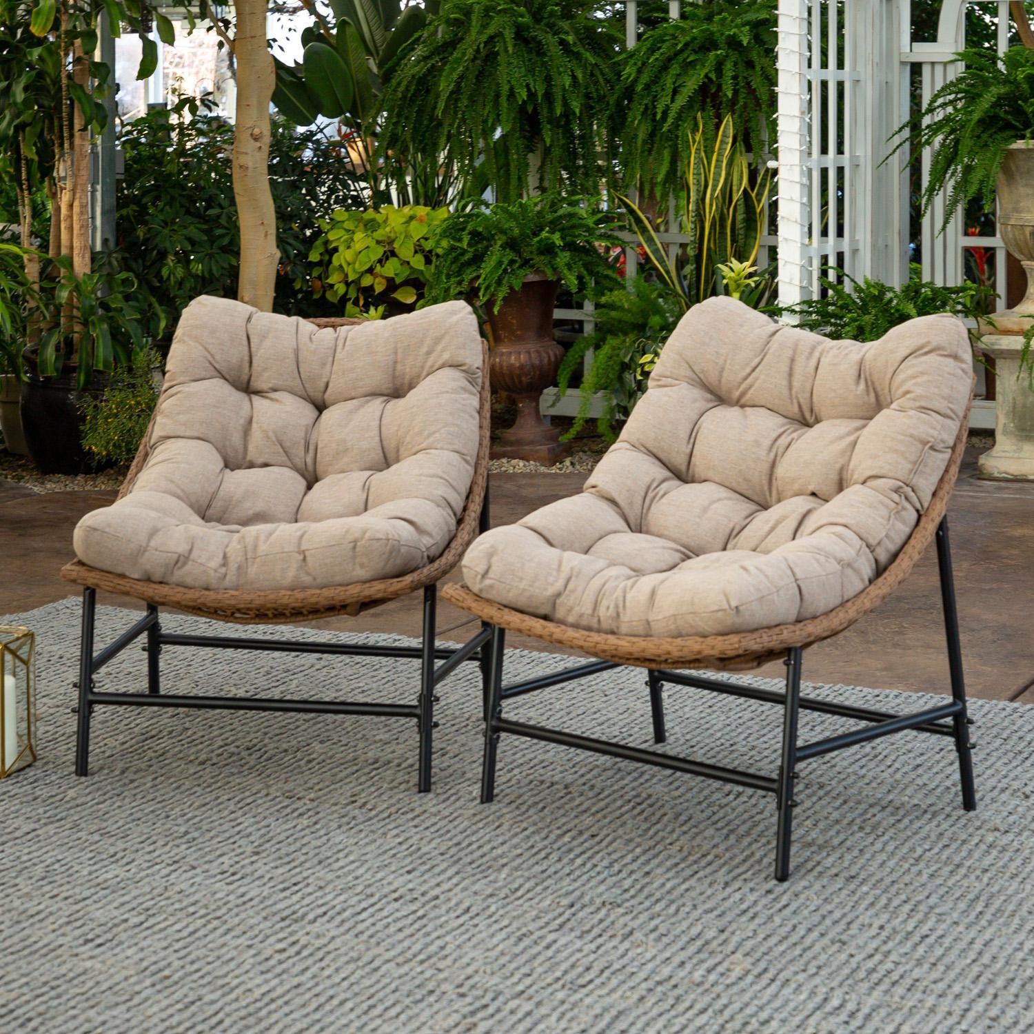 Ultimate Patio 2 Piece Steel Patio Conversation Set