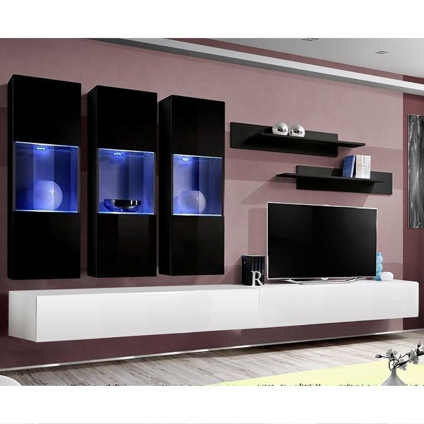 Fly E2 30TV Wall Mounted Floating Modern Entertainment Center