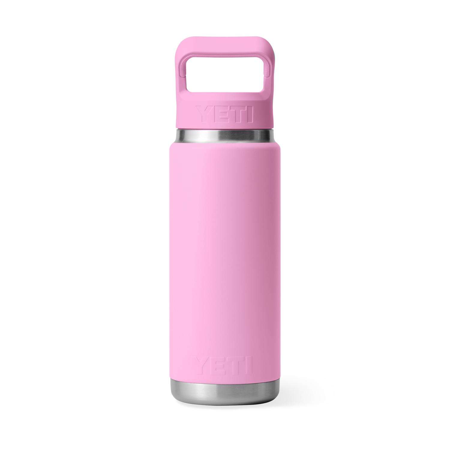 YETI Rambler 26 oz Power Pink BPA Free Bottle with Straw Cap