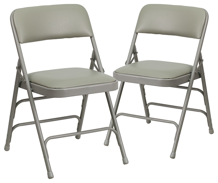 Beige Fabric Folding Chair   Contemporary   Folding Chairs And Stools   by Beyond Design  ampMore  Houzz