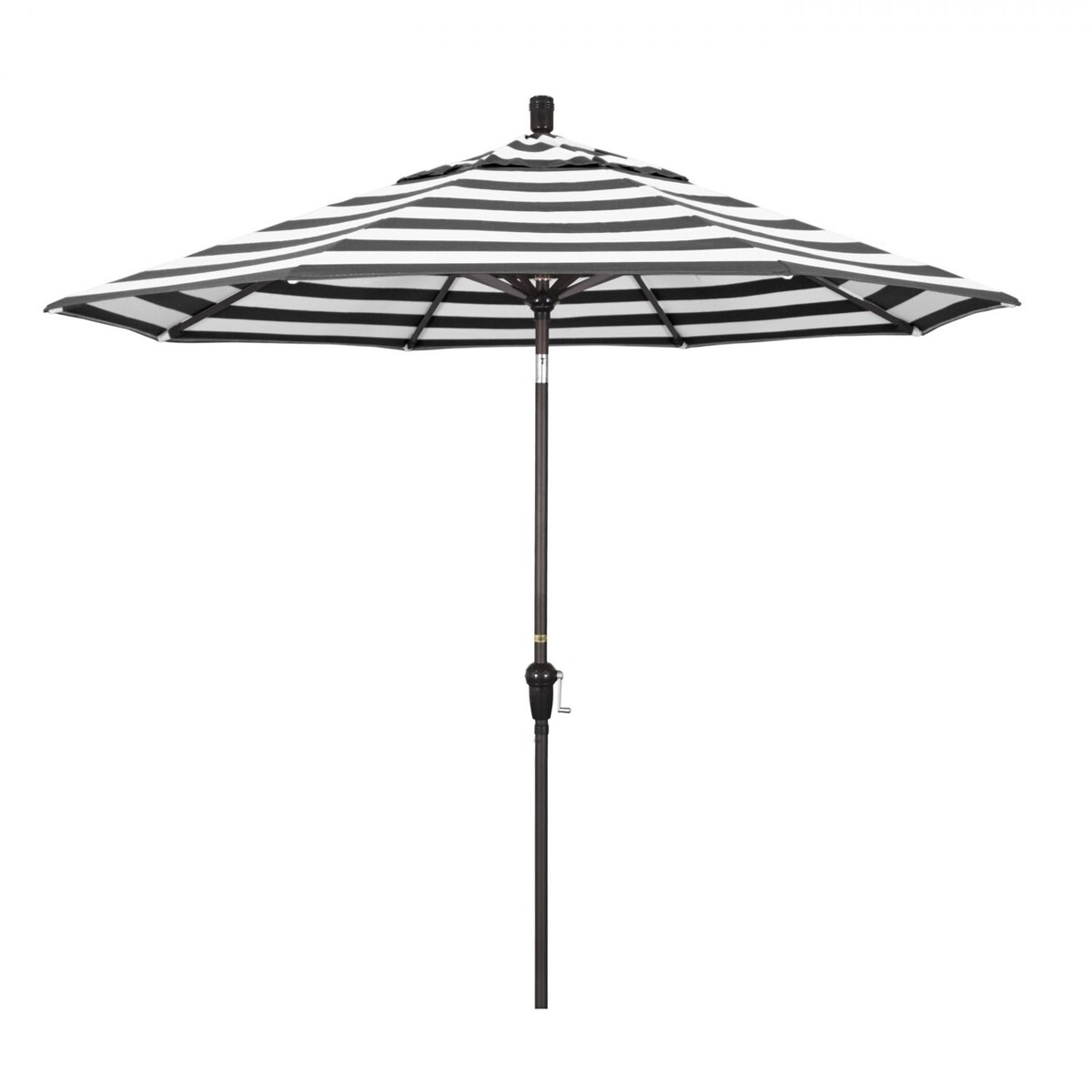 California Umbrella Sunset Series 9 Ft Octagonal Aluminum Auto Tilt Patio Umbrella W/ Crank Lift