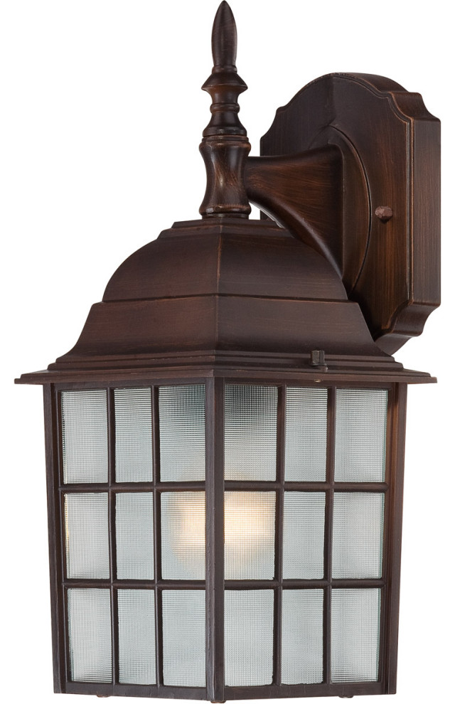 Brentwood 1 Light Outdoor Wall Light  Rustic Bronze   Traditional   Outdoor Wall Lights And Sconces   by Mylightingsource  Houzz