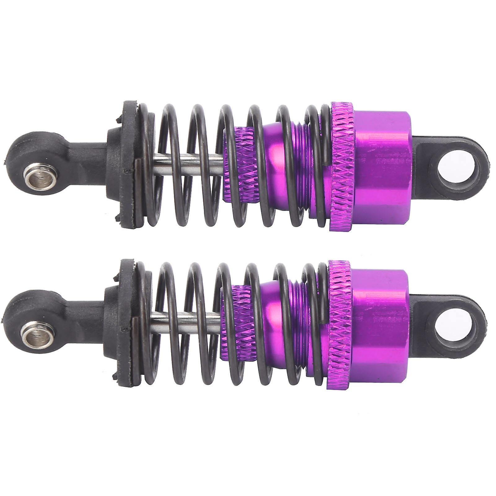 2pcs 63mm Rc Aluminium Shock Absorber Damper For Traxxas Slash 2wd Rc Car Upgrade Partspurple