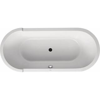 Duravit Starck 70.875 in. Oval Drop-in Bathtub in White 700009000000090