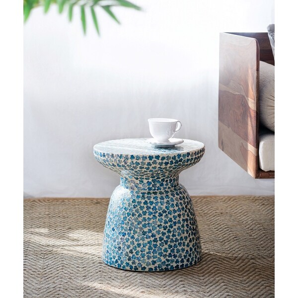 AandB Home 16inch Mosaic Tile Chalice Stool