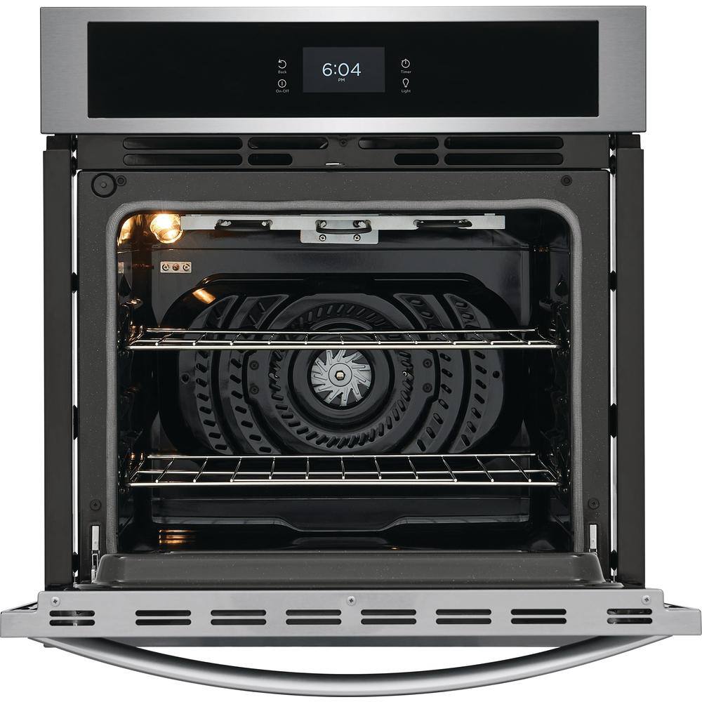 Frigidaire 27 in. Single Electric Wall Oven with Convection in Stainless Steel FCWS2727AS