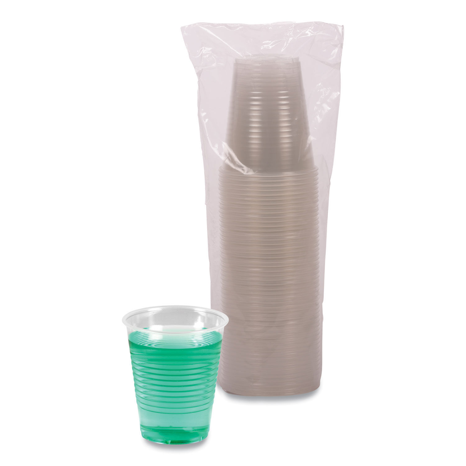 Translucent Plastic Cold Cups by Boardwalkandreg; BWKTRANSCUP12CT