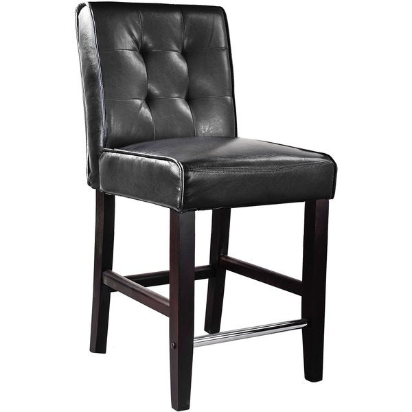 CorLiving Antonio Bonded Leather Counter Height Barstool