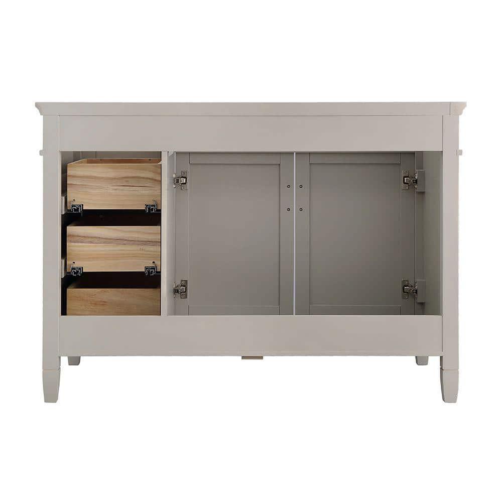 Home Decorators Collection Ashburn 48 in W x 2175 in D Vanity Cabinet in Grey