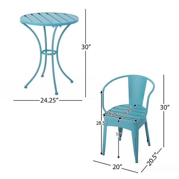 3PC Metal Bistro Sets