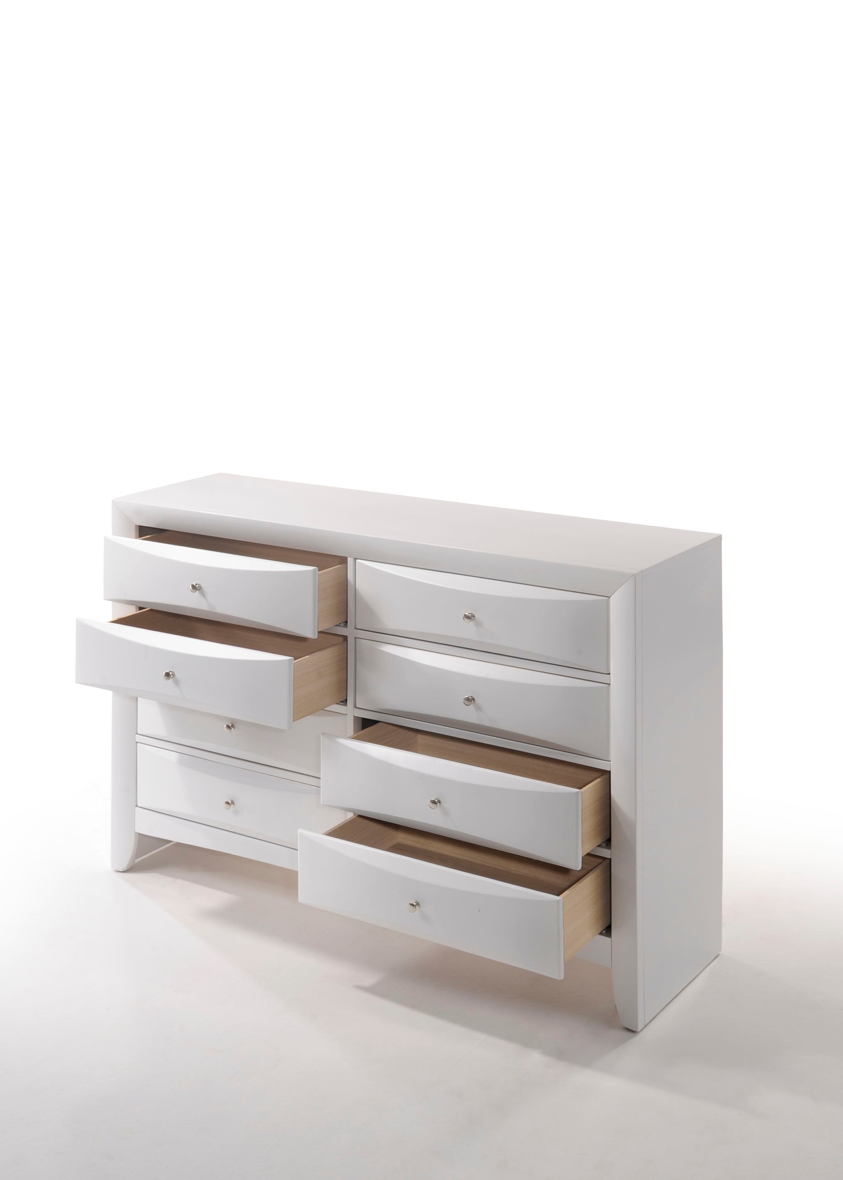 Acme Furniture Ireland White Dresser with Eight Drawers