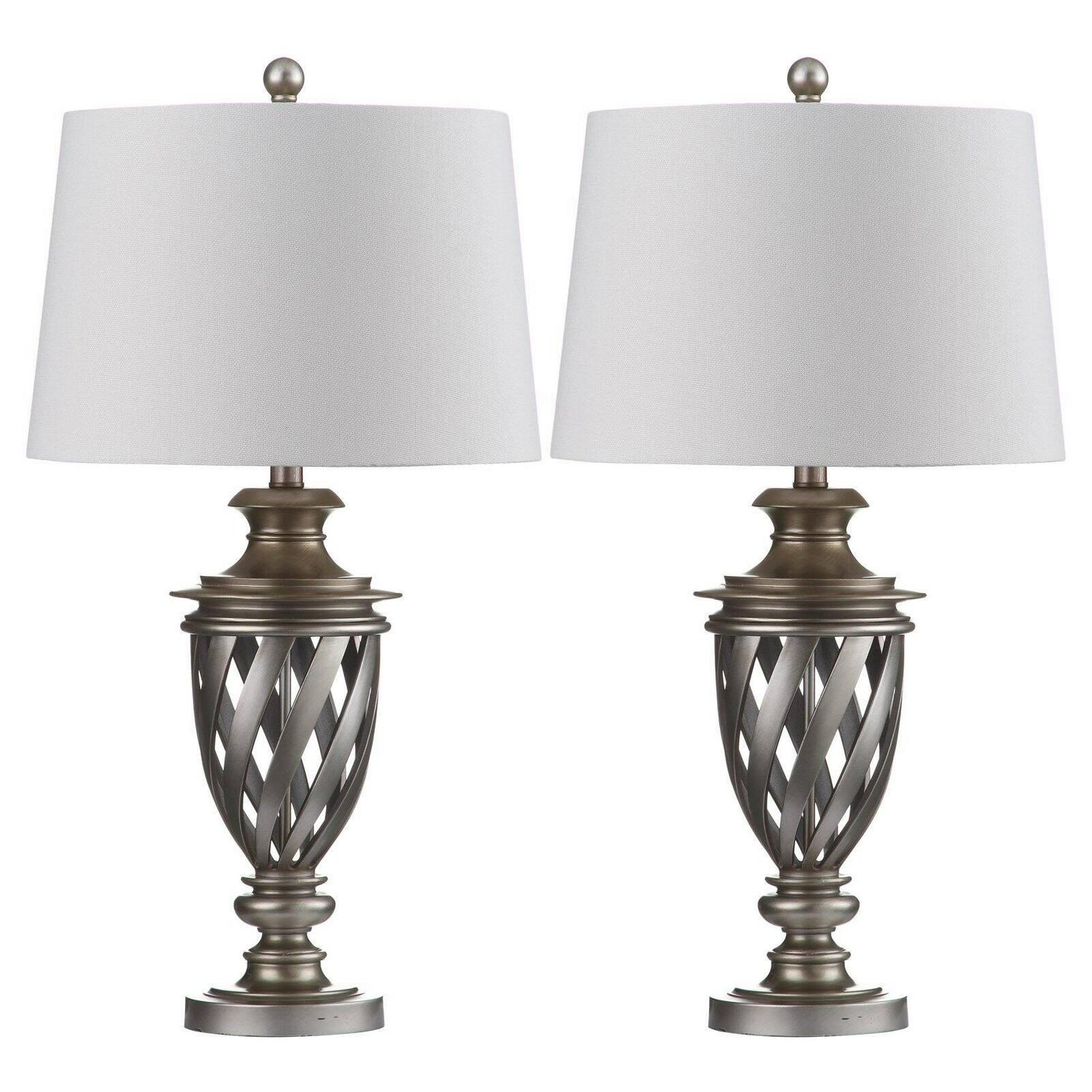 Safavieh Byron 28.5 in. H Antique Urn Table Lamp， Set of 2