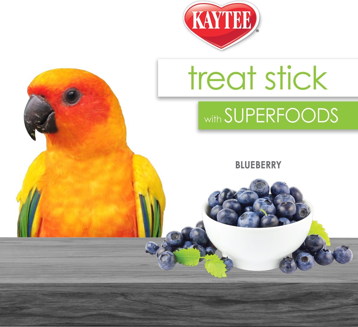 Kaytee Avian Superfood Treat Stick Blueberry Bird Treat， 5.5-oz bag