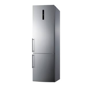 Summit Appliance 24 in. W 11.7 cu. ft. Bottom Freezer Refrigerator in Stainless Steel Counter Depth FFBF181ES2IM